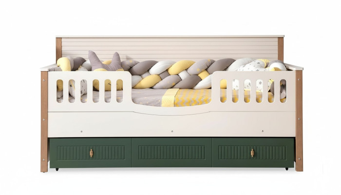 Estructura de la cama Cama infantil Cama habitación infantil Muebles de habitación infantil Madera clara