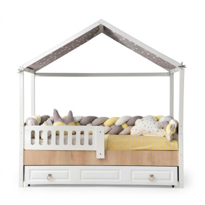 Marco de la cama Cama infantil perfecta Marco de cama de habitación infantil Madera clara