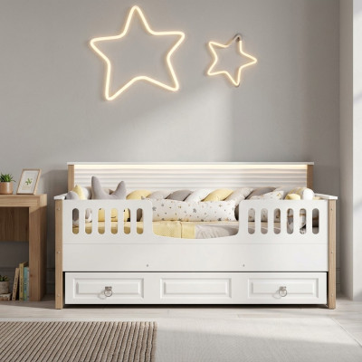 Cama infantil perfecta Muebles infantiles Juego blanco Moderno Niños nuevo