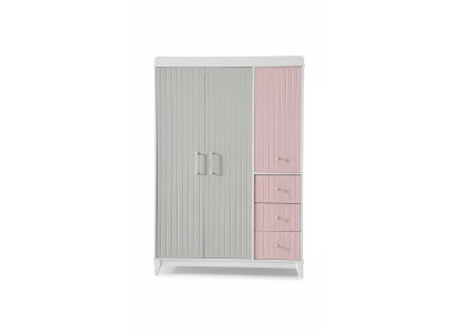 Elegante armario armario de madera multicolor diseño habitación infantil