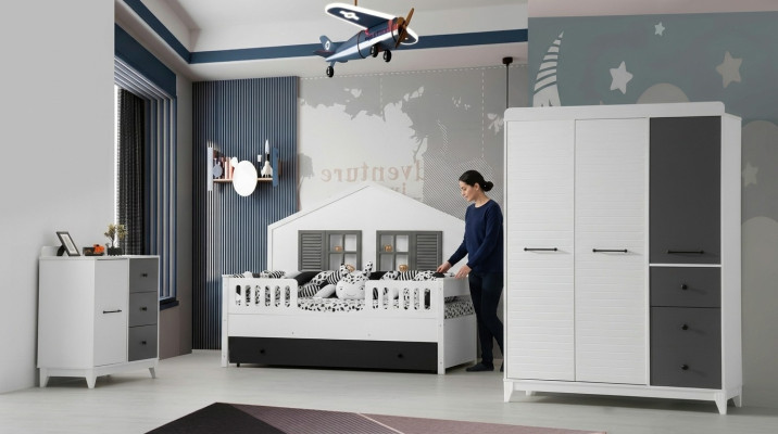 Set moderno para habitación de niños Multicolor Mobiliario perfecto para tu interior.