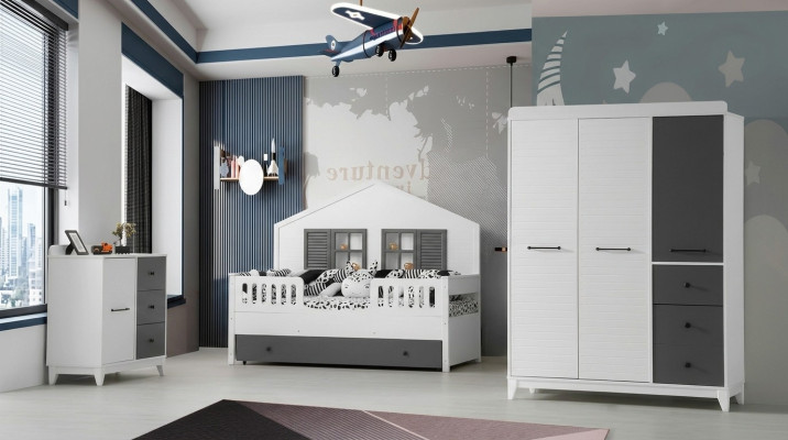 Set moderno para habitación de niños Multicolor Mobiliario perfecto para tu interior.