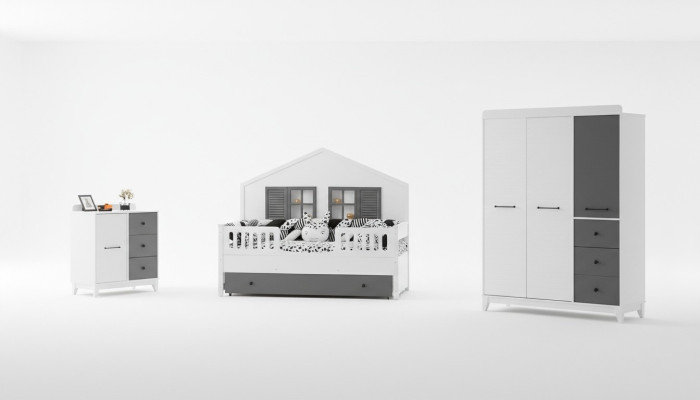 Set moderno para habitación de niños Multicolor Mobiliario perfecto para tu interior.