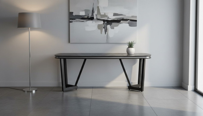 Mesa de comedor Comedor Madera Mesas de comedor Mesa Estilo Moderno Negro Diseño