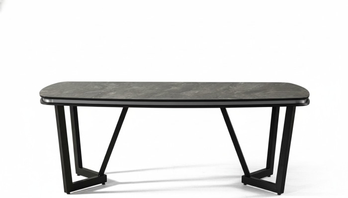 Mesa de comedor Comedor Madera Mesas de comedor Mesa Estilo Moderno Negro Diseño
