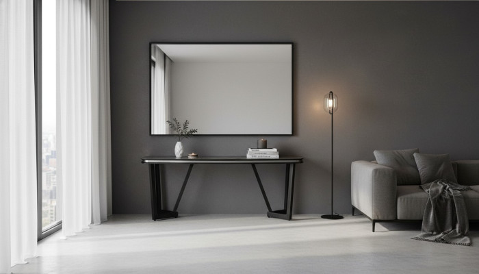 Mesa de comedor moderna de madera Mesas de comedor Estilo negro Diseño