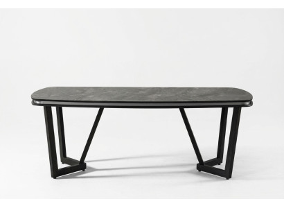 Mesa de comedor moderna de madera Mesas de comedor Estilo negro Diseño