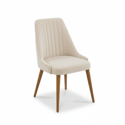 Silla de comedor blanca de diseñador, silla de cocina moderna de un solo asiento, sillas tapizadas modernas.