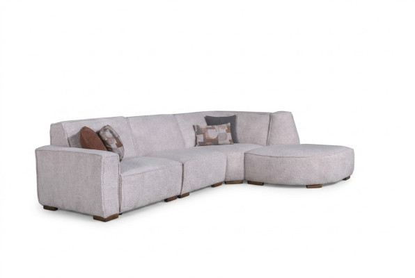 Sofá esquinero exclusivo blanco en forma de L, sofá de diseñador para sala de estar, muebles modernos.