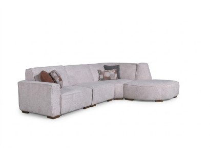 Sofá esquinero exclusivo blanco en forma de L, sofá de diseñador para sala de estar, muebles modernos.