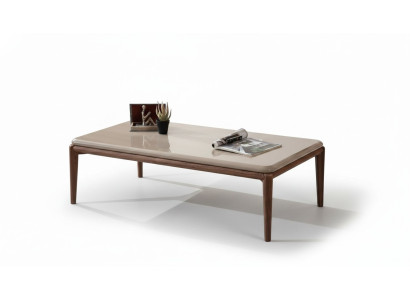 Mesa de centro de madera marrón, muebles de diseñador de sala de estar de lujo, mesas elegantes