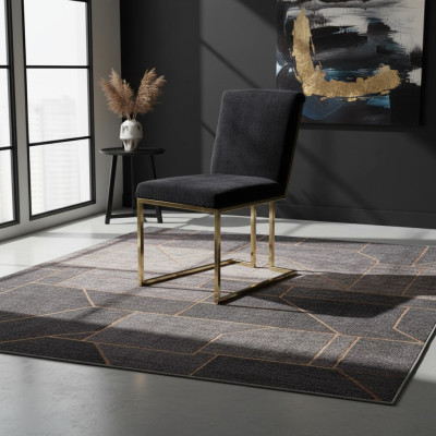 Silla de acero inoxidable negro silla de metal silla de comedor silla de diseñador sillas acolchadas