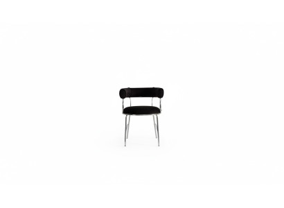 Diseñador Taburete de bar negro de lujo Sillas de marco de metal para comedor