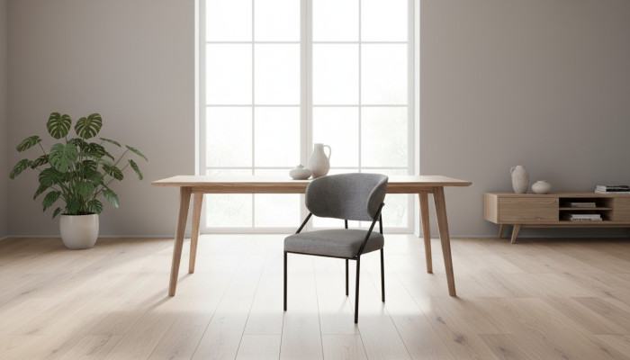 Silla tapizada gris para comedor, sillas de diseñador, estructura metálica, muebles de lujo