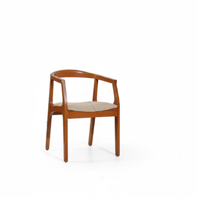 Sillas de comedor Estructura de madera marrón Sillones Individuales Sillas de lujo