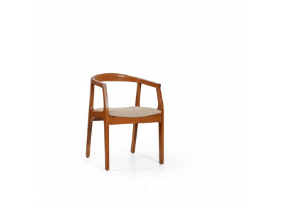 Sillas de comedor Estructura de madera marrón Sillones Individuales Sillas de lujo