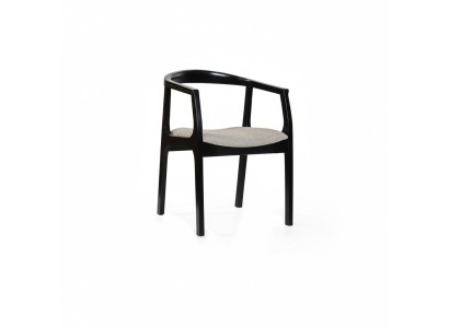 Silla de comedor negra y beige Sillas de comedor Sillas de diseño con respaldo