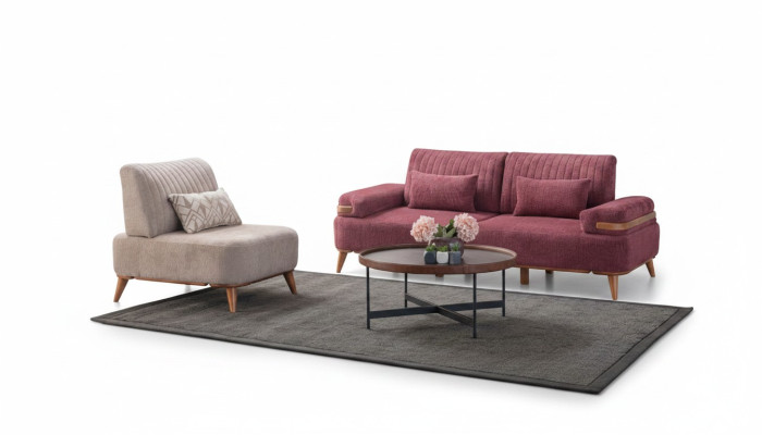 Juego de sofá bicolor para sala de estar, muebles de diseño, sillón de 3 plazas.