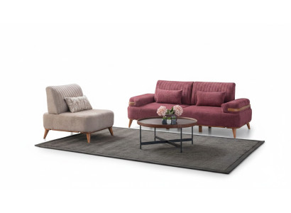 Juego de sofá bicolor para sala de estar, muebles de diseño, sillón de 3 plazas.