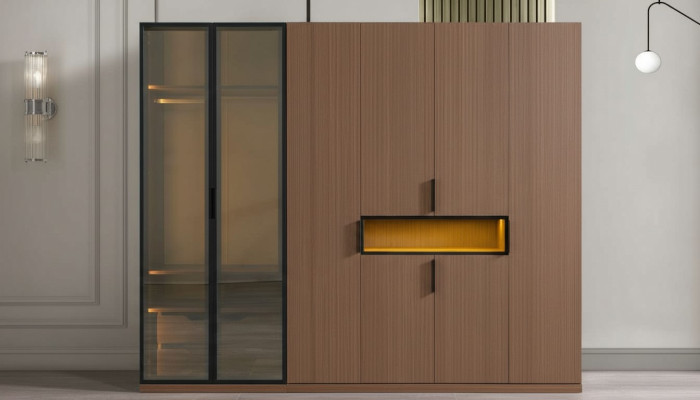 Armario de alta calidad Muebles exclusivos para dormitorio Armarios LED