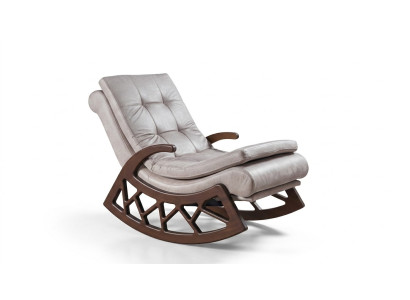 Moderna mecedora de madera elegantes muebles de salón para relajarse estructura de madera nuevo.