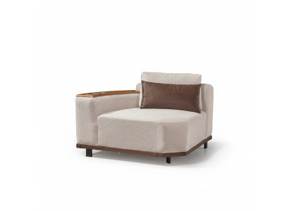 Sofá modular beige, sofás de esquina de diseñador en forma de L, muebles de salón nuevos.