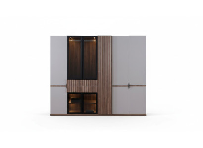 Armario Armario de ropa Dormitorio Armarios Moderno Madera Lujo 260cm