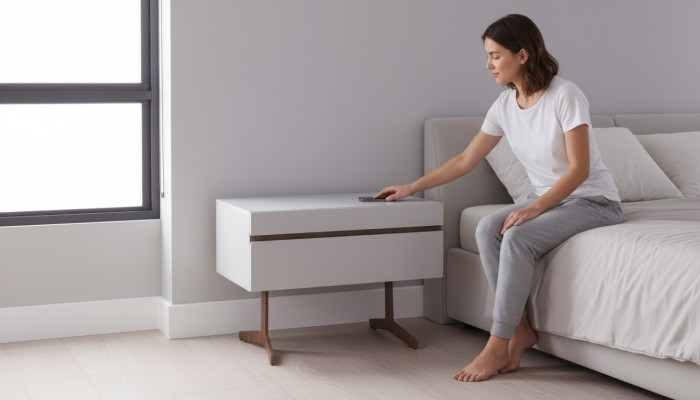 Mesa de noche de lujo estilo moderno muebles de dormitorio mesa de noche mesa auxiliar