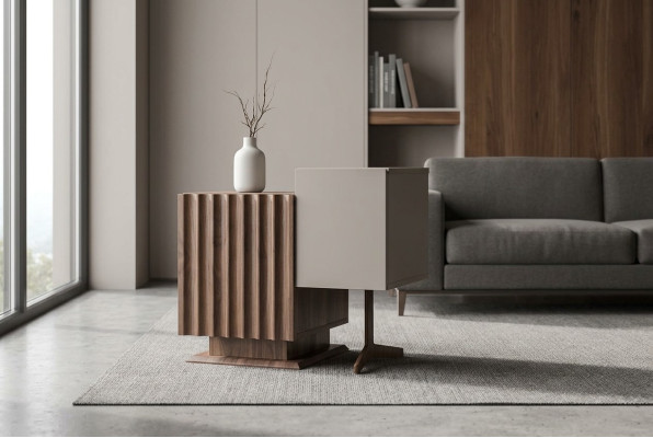 Mesa de noche de lujo estilo muebles de dormitorio modernos exclusivos de mesa auxiliar