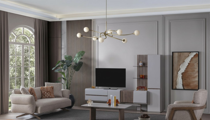 Conjunto de sala de estar, muebles completos para la habitación, sofá, set de sofá de 5 piezas.