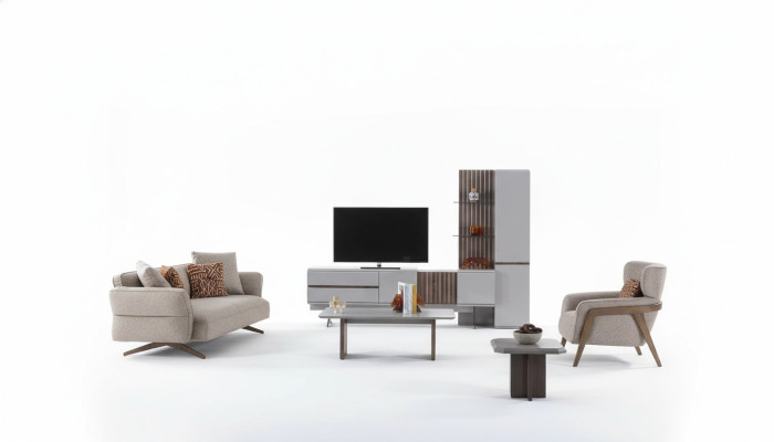 Conjunto de sala de estar, muebles completos para la habitación, sofá, set de sofá de 5 piezas.