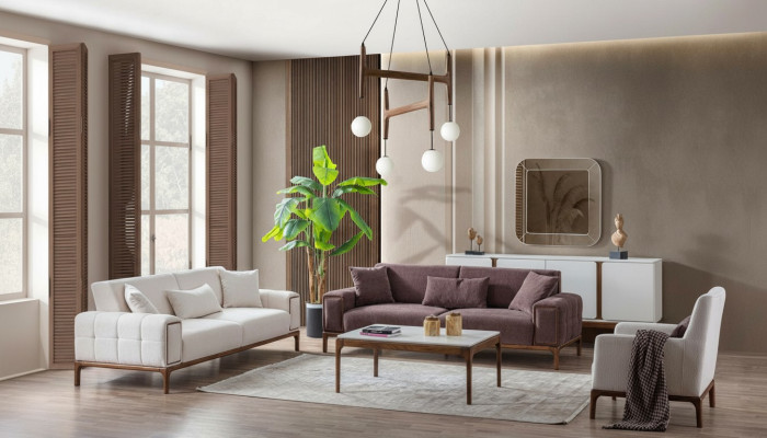 Conjunto de sofá de 3+3+1 plazas + mesa de centro, conjunto de 4 piezas, muebles tapizados sofá couch.