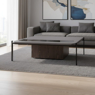 Mesas de centro de madera modernas rectangulares - Diseño de muebles - Mesa de sala de estar - Mesas