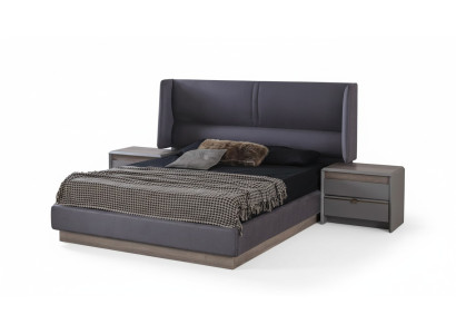 Set de dormitorio de lujo Cama completa 2 mesitas de noche Moderno 3 piezas Nuevo