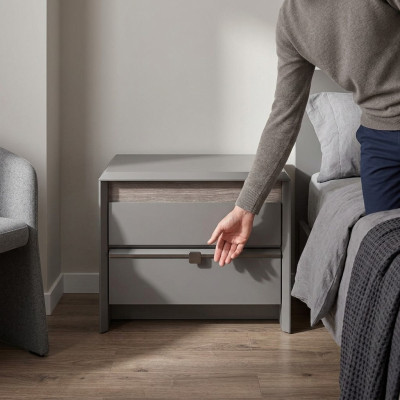Mesita de noche diseño muebles mesitas de noche madera dormitorio mesita auxiliar.