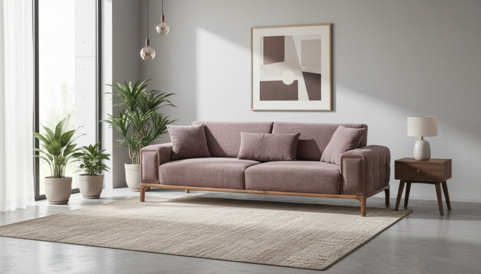 Sofá moderno de 3 plazas, sofá reclinable de lujo, sofá de 3 plazas para sala de estar.