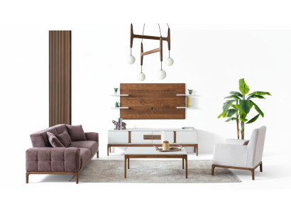 Conjunto de sofá moderno de 5 piezas, muebles exclusivos para la sala de estar.