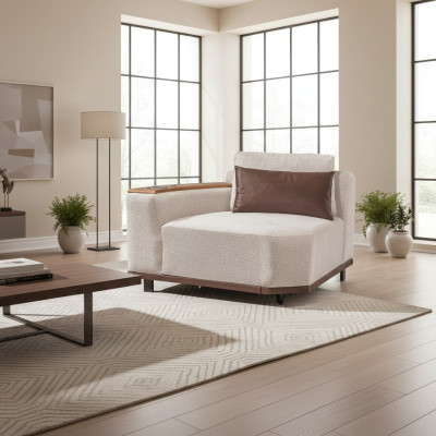 Sofá de esquina exclusivo en beige en forma de L para sala de estar, sofá de esquina, sofás tapizados nuevos