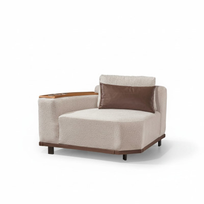 Sofá de esquina exclusivo en beige en forma de L para sala de estar, sofá de esquina, sofás tapizados nuevos