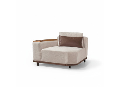 Sofá de esquina exclusivo en beige en forma de L para sala de estar, sofá de esquina, sofás tapizados nuevos
