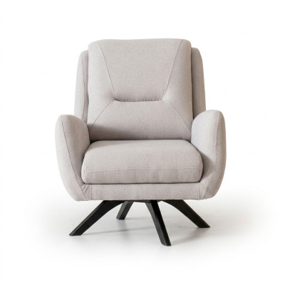 Silla moderna blanca de sala de estar tela de lujo muebles de diseño lounge club