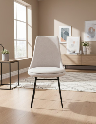 Elegantes diseño de sillas de comedor blancas modernas de lujo