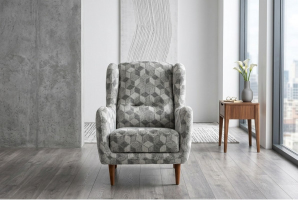 Muebles de lujo sofá de tres plazas 1 plaza Sillón moderno Tapizado textil.