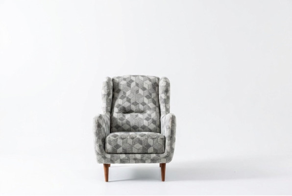 Muebles de lujo sofá de tres plazas 1 plaza Sillón moderno Tapizado textil.