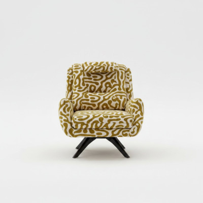 Silla moderna verde sala de estar muebles de asiento tela de diseño de lujo muebles lounge.
