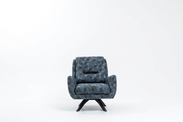 Sillón de lujo gris para sala de estar Club Lounge Muebles de diseño moderno