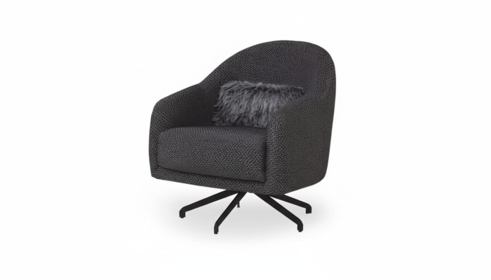 Diseño de sillón de lujo para sala de estar en estilo negro elegante lounge club.