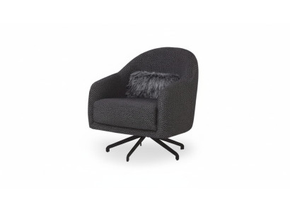 Diseño de sillón de lujo para sala de estar en estilo negro elegante lounge club.