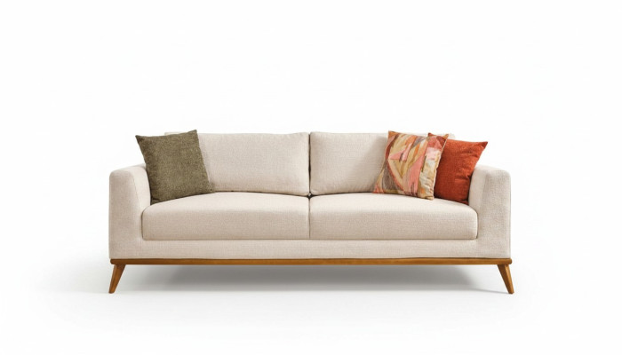 Sofá elegante de 3 plazas, muebles de diseño de lujo para la sala de estar, sofás de 223 cm.
