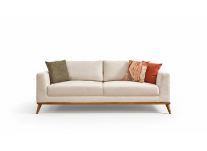 Sofá elegante de 3 plazas, muebles de diseño de lujo para la sala de estar, sofás de 223 cm.